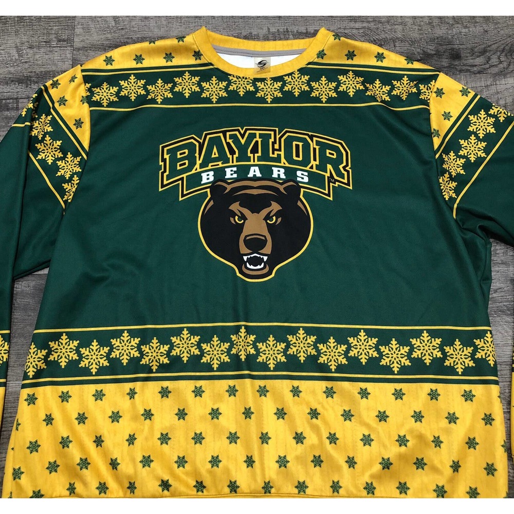 Baylor Bears Sweat Shirt Sz 3XL Chest 60” Dri Fit Athletic College Jersey A6